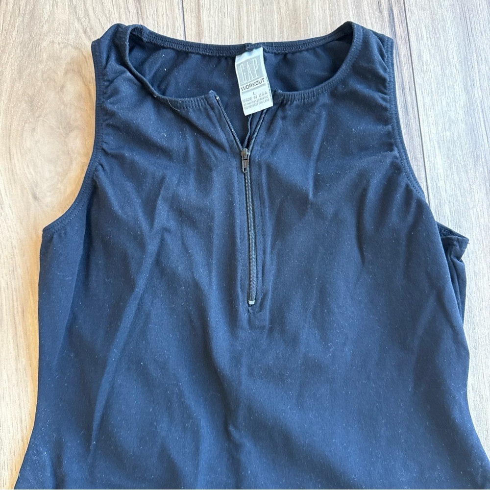 Gap One Piece Workout Jumpsuit Short Athletic Romper Sz Large Black  Women’s - Picture 2 of 5